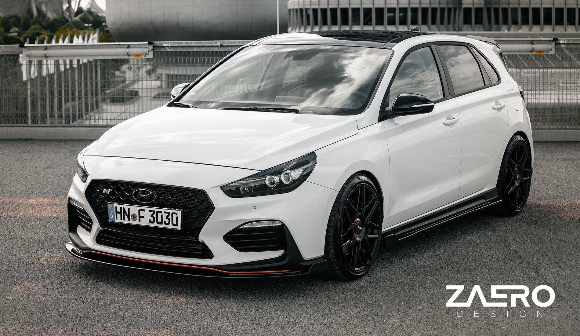 Hyundai i30 N Pre - Facelift EVO - 1 Gloss Black Front Splitter by ZAERO (2018 - 2020) - AUTOID - Front Lips & Splitters - Zaero Design