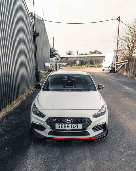 Hyundai i30 N Pre-Facelift EVO-1 Gloss Black Front Splitter by ZAERO (2018-2020) - AUTOID® - Front Lips & Splitters - Zaero Design