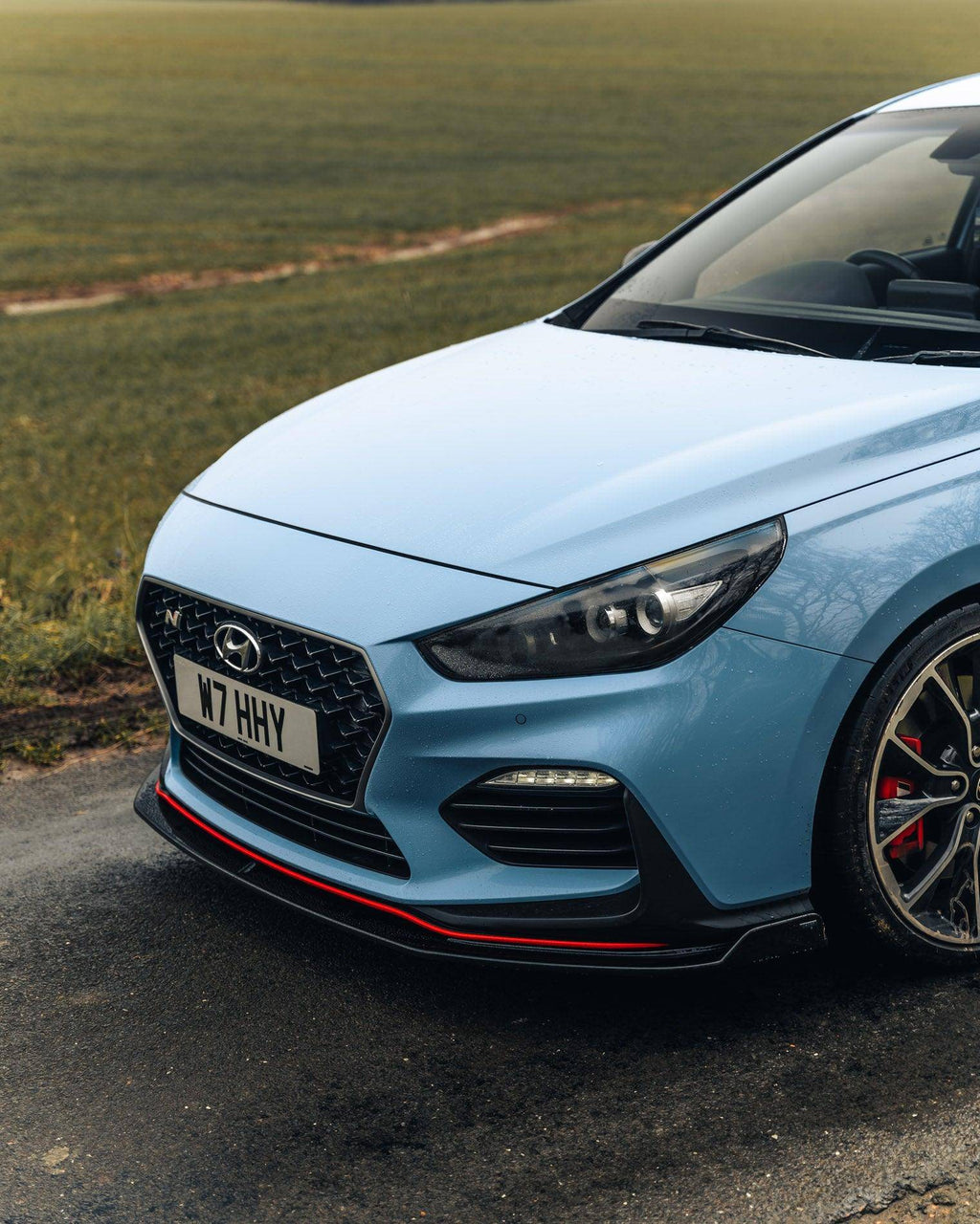 Hyundai i30 N Pre-Facelift EVO-1 Gloss Black Front Splitter by ZAERO (2018-2020) - AUTOID® - Front Lips & Splitters - Zaero Design
