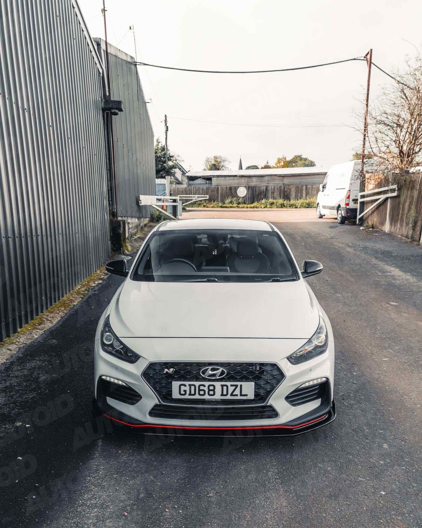Hyundai i30 N Pre-Facelift EVO-1 Gloss Black Front Splitter by ZAERO (2018-2020) - AUTOID® - Front Lips & Splitters - Zaero Design