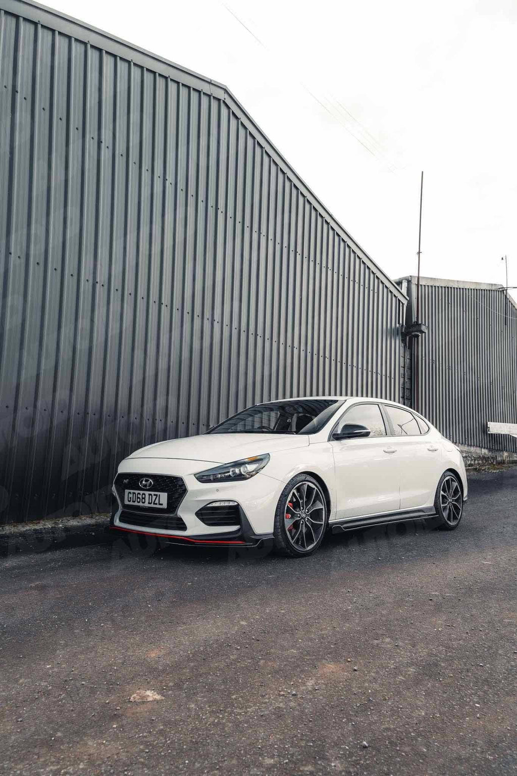 Hyundai i30 N Pre-Facelift EVO-1 Gloss Black Front Splitter by ZAERO (2018-2020) - AUTOID® - Front Lips & Splitters - Zaero Design
