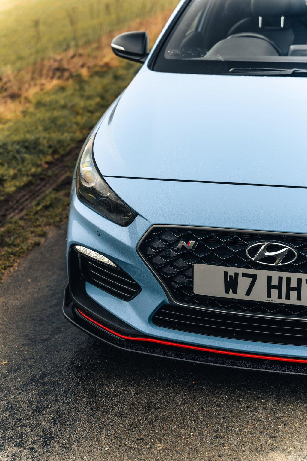 Hyundai i30 N Pre-Facelift EVO-1 Gloss Black Front Splitter by ZAERO (2018-2020) - AUTOID® - Front Lips & Splitters - Zaero Design