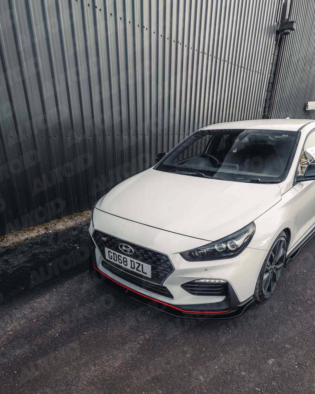 Hyundai i30 N Pre-Facelift EVO-1 Gloss Black Front Splitter by ZAERO (2018-2020) - AUTOID® - Front Lips & Splitters - Zaero Design