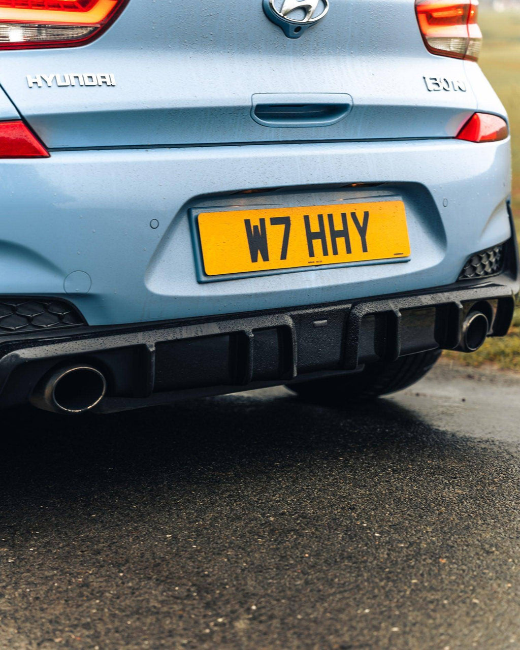 Hyundai i30 N Pre-Facelift EVO-1 Gloss Black Rear Diffuser by ZAERO (2018-2020) - AUTOID® - Rear Diffusers - Zaero Design