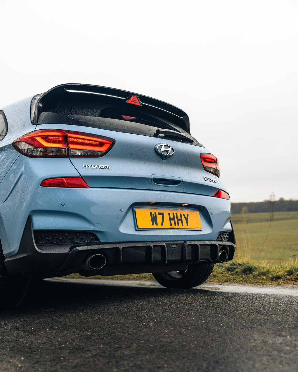 Hyundai i30 N Pre-Facelift EVO-1 Gloss Black Rear Diffuser by ZAERO (2018-2020) - AUTOID® - Rear Diffusers - Zaero Design