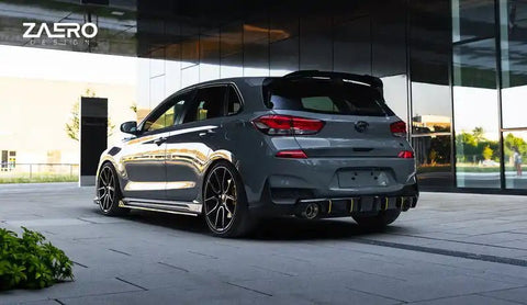 Hyundai i30 N Pre-Facelift EVO-1 Gloss Black Rear Spoiler by ZAERO (2018-2020) - AUTOID® - Rear Spoilers - Zaero Design