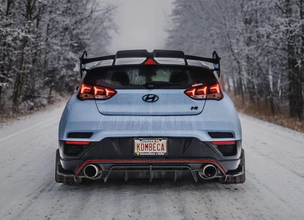 Hyundai Veloster N Carbon Fibre Rear Spoiler Wing V2 by Adro (2019+) - AUTOID - Rear Spoilers - Adro