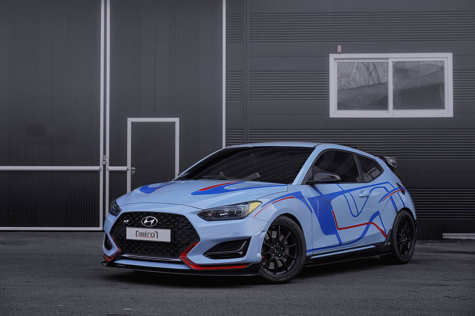 Hyundai Veloster N & Turbo Carbon Fibre Front Splitter V1 by Adro (2018+) - AUTOID - Front Lips & Splitters - Adro