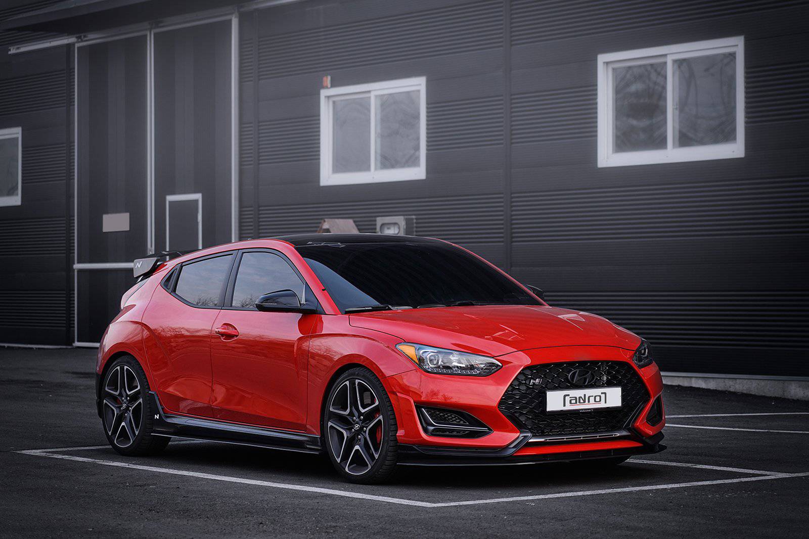 Hyundai Veloster N & Turbo Carbon Fibre Front Splitter V1 by Adro (2018+) - AUTOID - Front Lips & Splitters - Adro