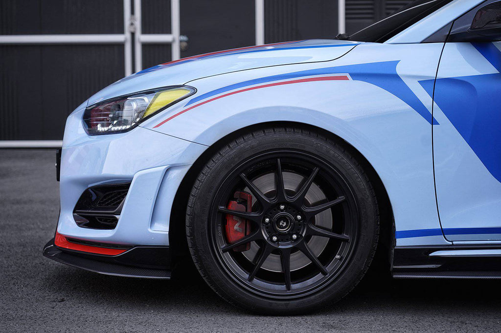 Hyundai Veloster N & Turbo Carbon Fibre Front Splitter V1 by Adro (2018+) - AUTOID® - Front Lips & Splitters - Adro