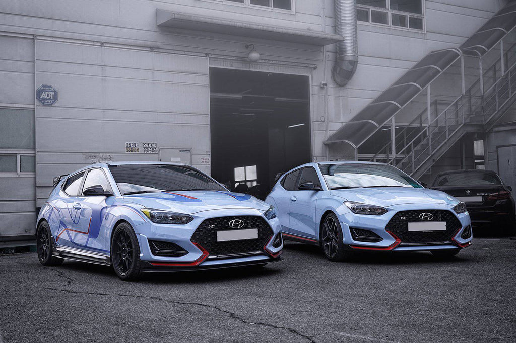 Hyundai Veloster N & Turbo Carbon Fibre Front Splitter V1 by Adro (2018+) - AUTOID® - Front Lips & Splitters - Adro