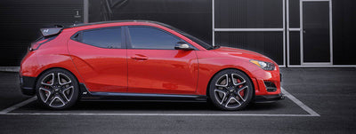 Hyundai Veloster N & Turbo Carbon Fibre Side Skirts V1 by Adro (2018+) - AUTOID - Side Skirts & Winglets - Adro