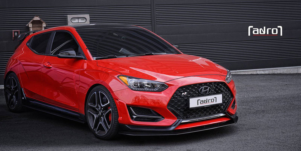 Hyundai Veloster N & Turbo Carbon Fibre Side Skirts V1 by Adro (2018+) - AUTOID® - Side Skirts & Winglets - Adro