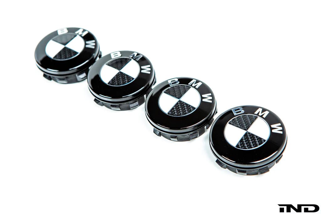 IND Carbon Fibre Floating Wheel Center Cap Set - 56mm - AUTOID - IND Distribution