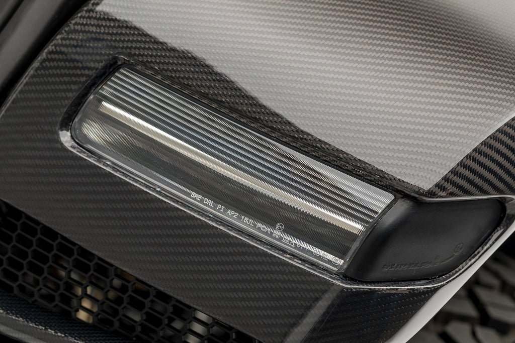 Jeep JL - JX Edition Aero Carbon Fiber Fog Light Covers by Vosteiner - AUTOID - Headlight Trim - Vorsteiner