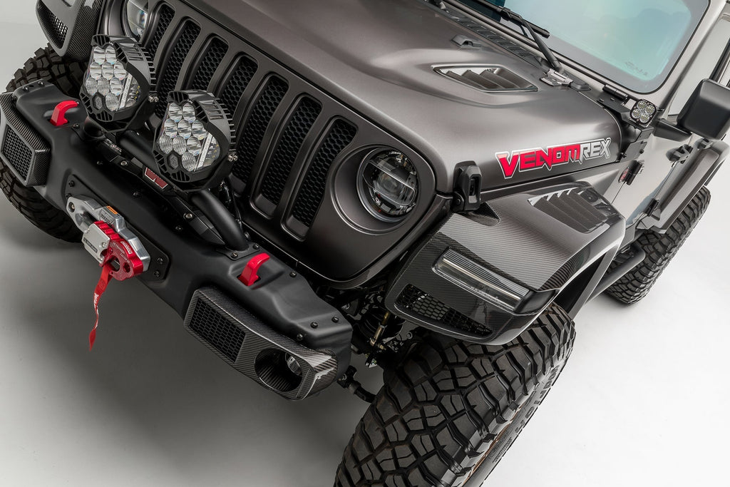 Jeep JL-JX Edition Aero Carbon Fiber Hood Vents by Vosteiner - AUTOID® - Front Hood - Vorsteiner
