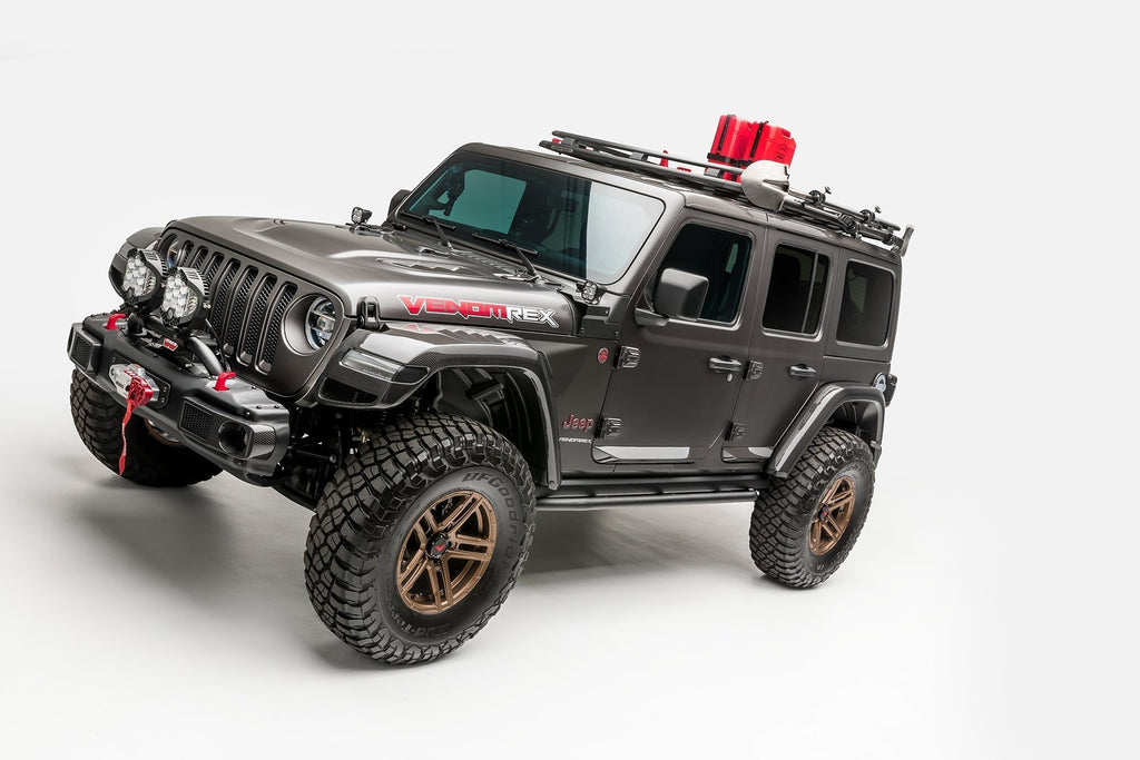 Jeep JL-JX Edition Aero Carbon Fiber Hood Vents by Vosteiner - AUTOID® - Front Hood - Vorsteiner
