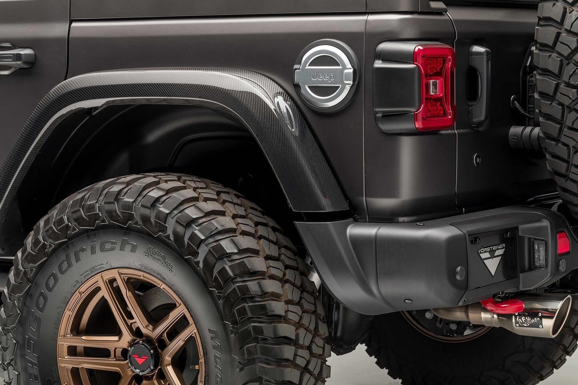 Jeep JL - JX Edition Aero Carbon Fiber Rear Fenders by Vosteiner - AUTOID - Replacement Fenders - Vorsteiner