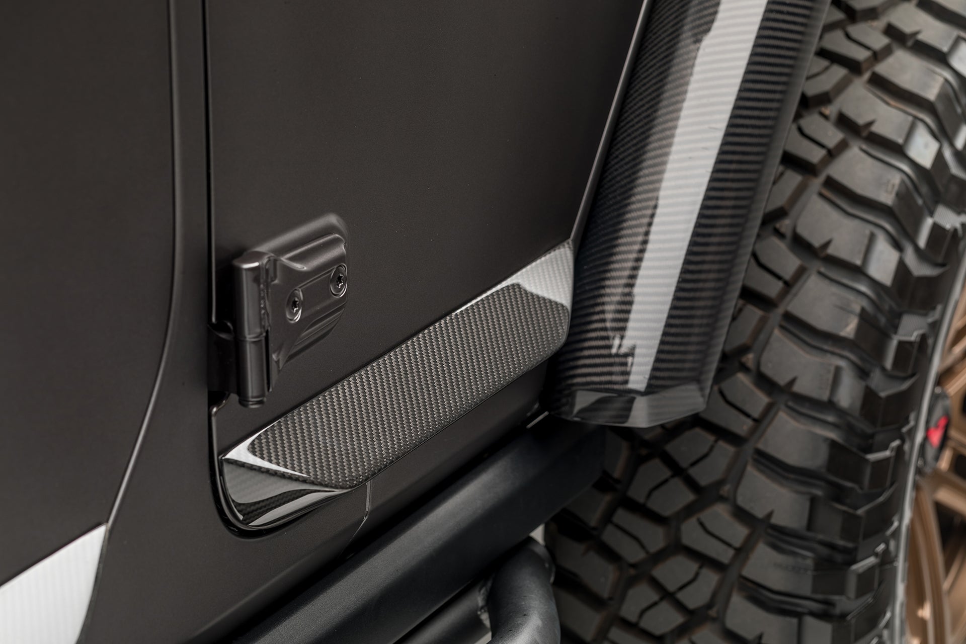 Jeep JL - JX Edition Aero Carbon Fiber Rock Guards by Vorsteiner - AUTOID - Bumper Inserts & Trim - Vorsteiner