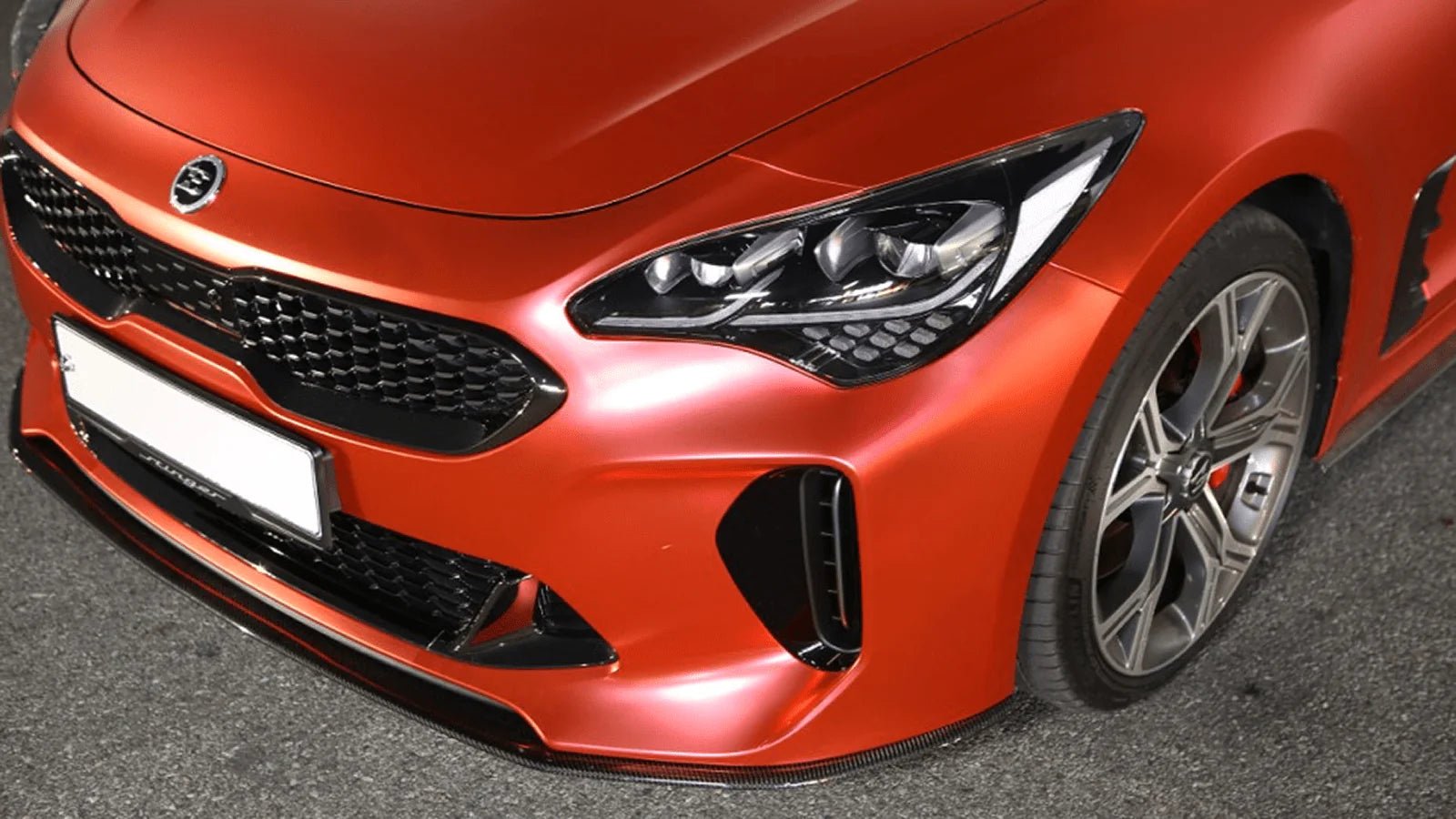 Kia Stinger Carbon Fibre Front Lip V1 by Adro (2018+) - AUTOID - Front Lips & Splitters - Adro