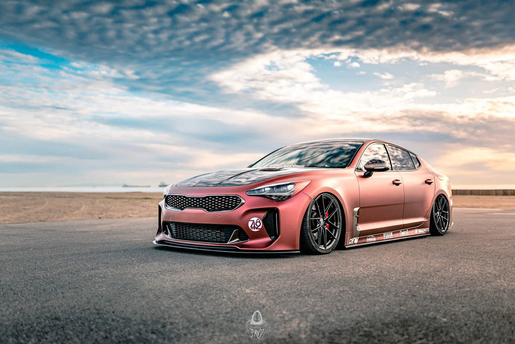 Kia Stinger Carbon Fibre Front Lip V1 by Adro (2018+) - AUTOID® - Front Lips & Splitters - Adro