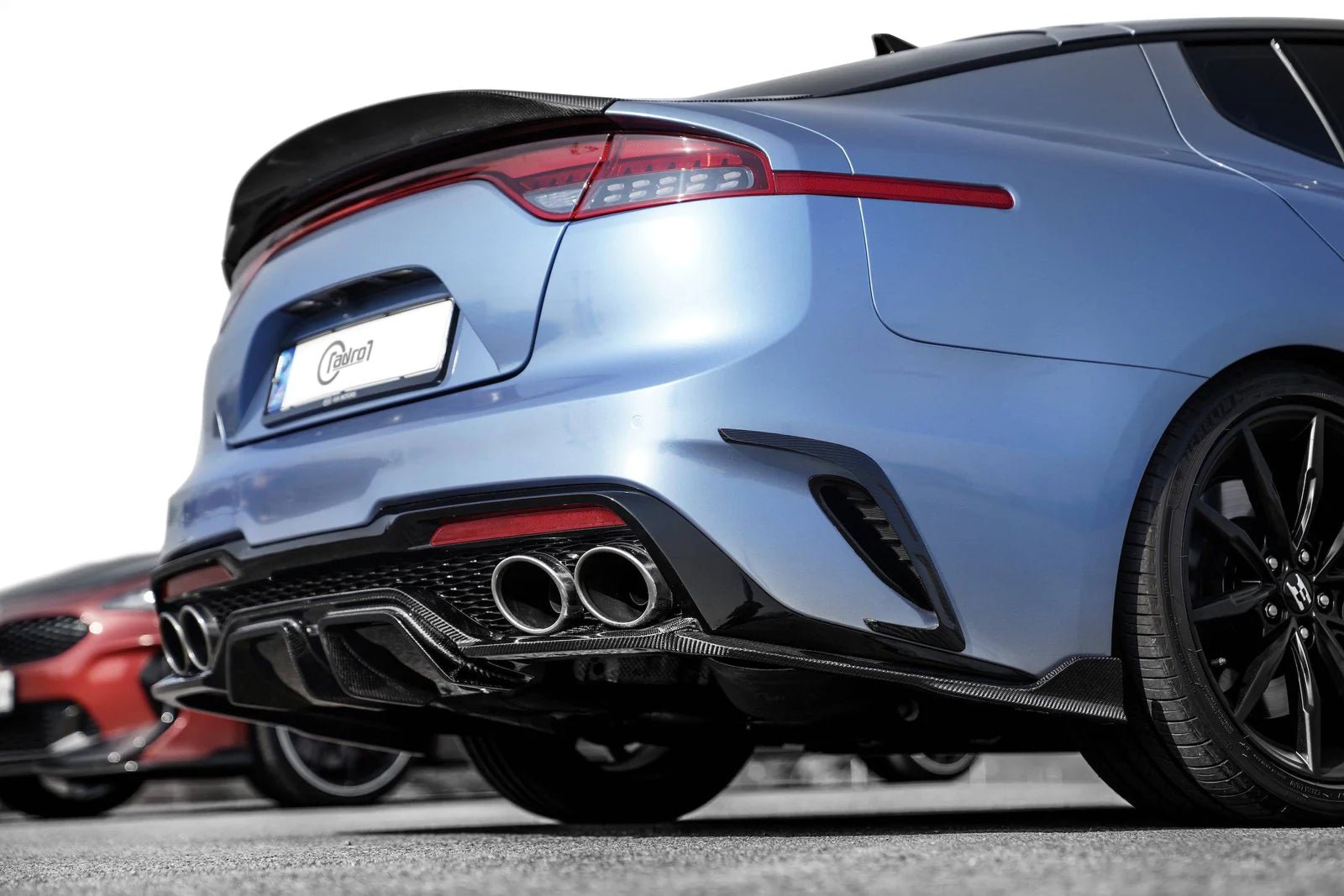 Kia Stinger Carbon Fibre Meister Rear Diffuser V3 by Adro (2018+) - AUTOID - Rear Diffusers - Adro