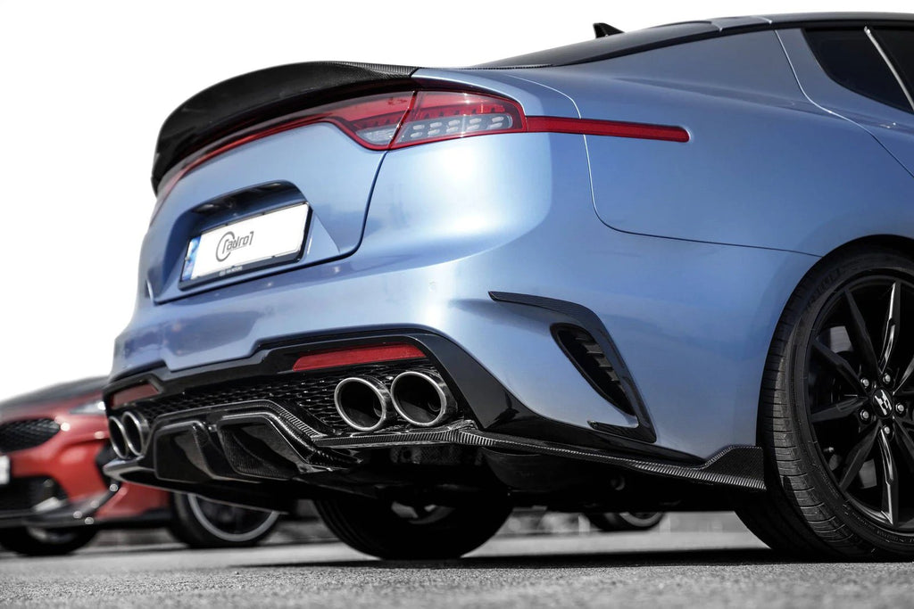 Kia Stinger Carbon Fibre Meister Rear Diffuser V3 by Adro (2018+) - AUTOID® - Rear Diffusers - Adro