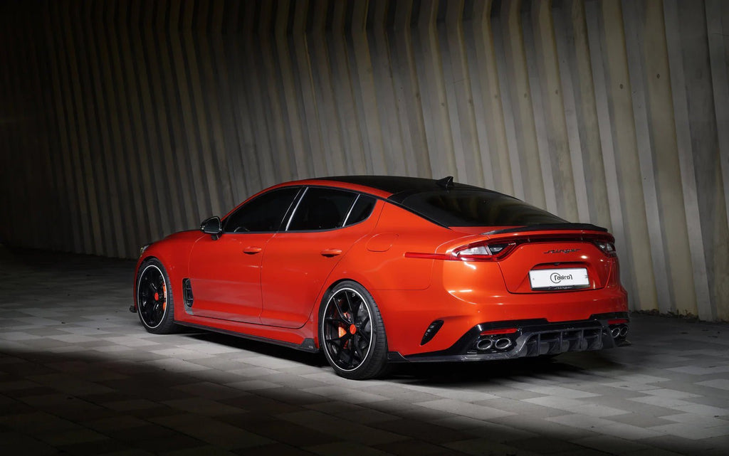 Kia Stinger Carbon Fibre Rear Diffuser V2 by Adro (2018+) - AUTOID® - Rear Diffusers - Adro