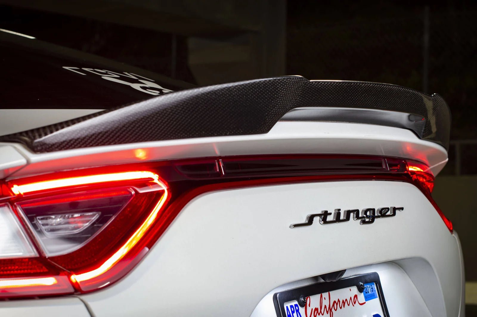 Kia Stinger Carbon Fibre Rear Trunk Lip Spoiler V1 by Adro (2018+) - AUTOID® - Rear Spoilers - Adro