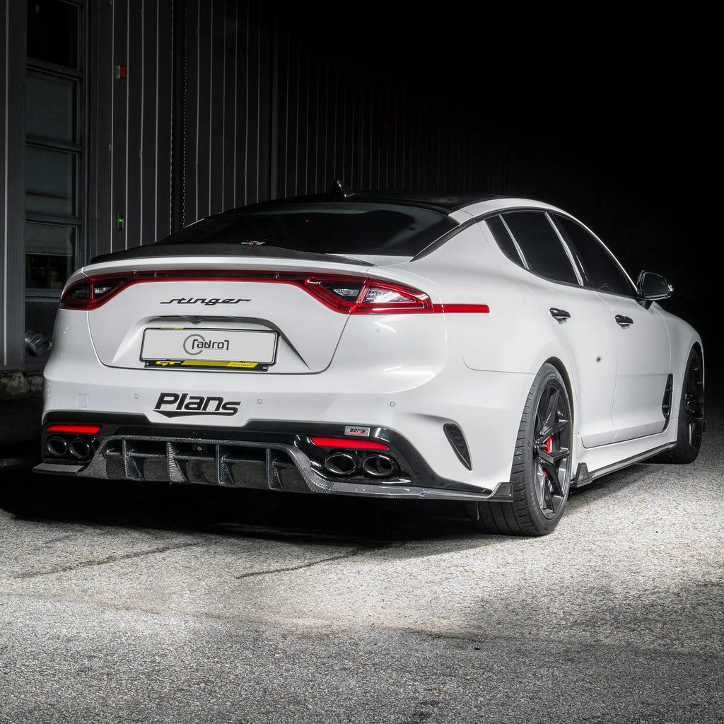 Kia Stinger Carbon Fibre Rear Trunk Lip Spoiler V2 by Adro (2018+) - AUTOID® - Rear Spoilers - Adro
