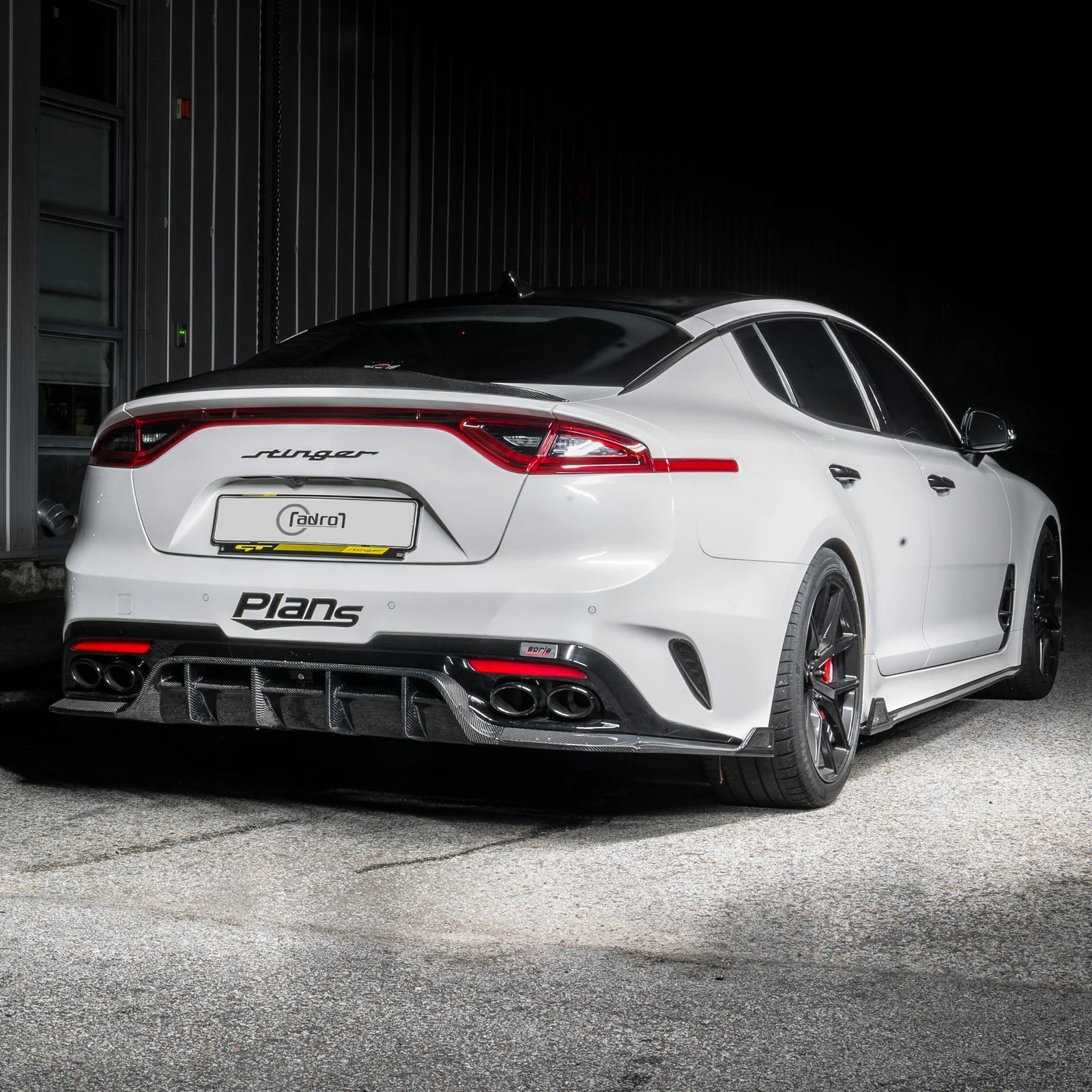 Kia Stinger Carbon Fibre Rear Trunk Lip Spoiler V2 by Adro (2018+) - AUTOID® - Rear Spoilers - Adro