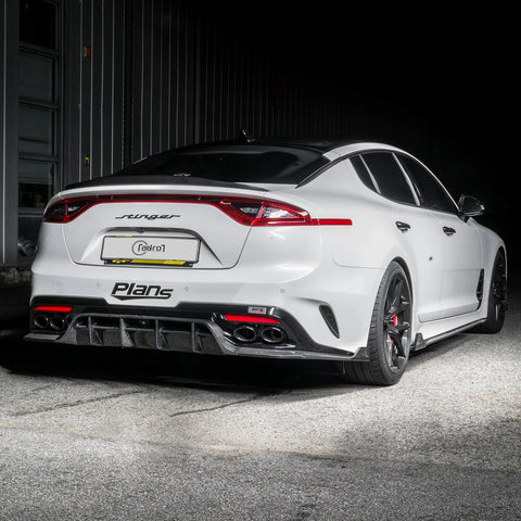 Kia Stinger Carbon Fibre Rear Trunk Lip Spoiler V2 by Adro (2018+) - AUTOID® - Rear Spoilers - Adro