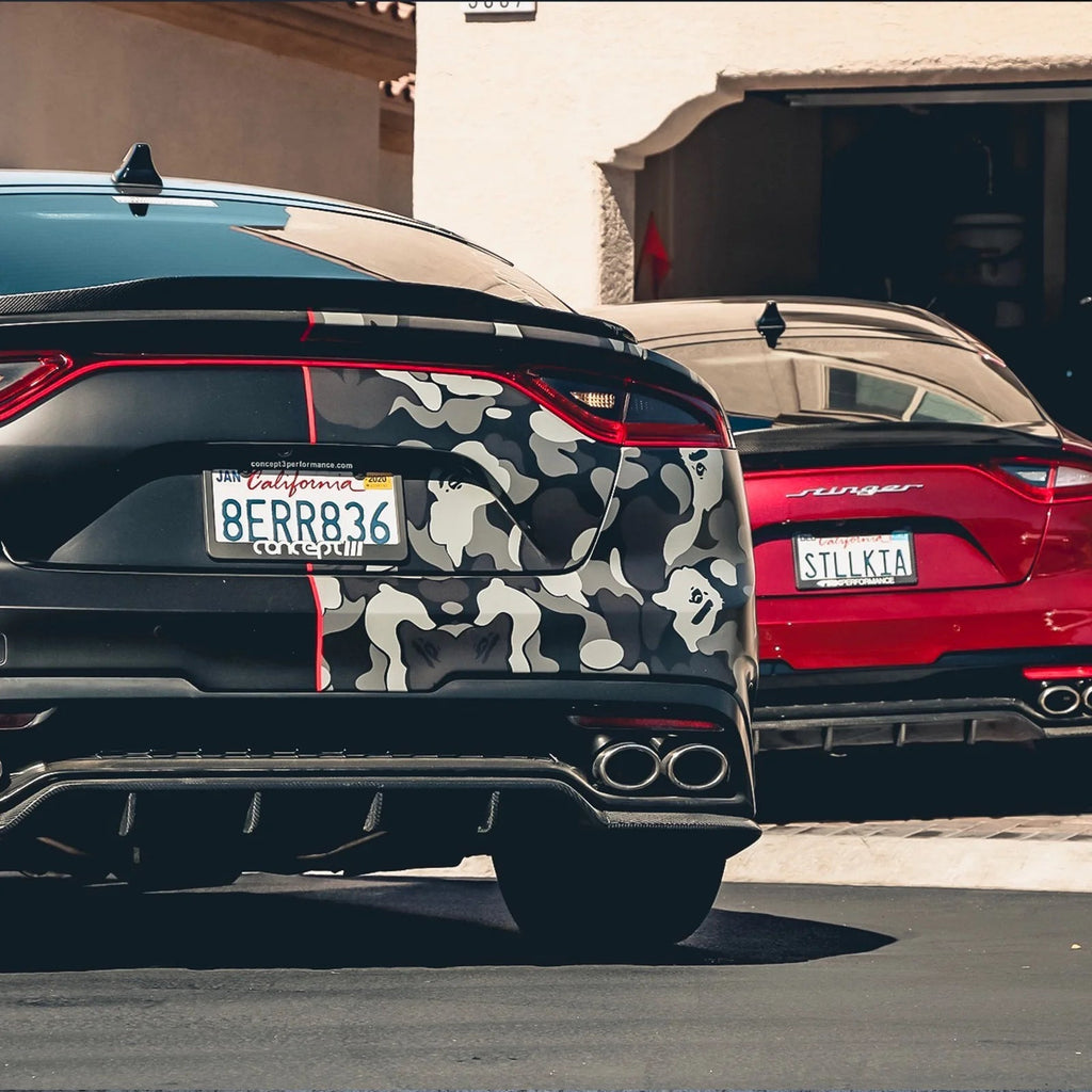 Kia Stinger Carbon Fibre Rear Trunk Lip Spoiler V2 by Adro (2018+) - AUTOID® - Rear Spoilers - Adro