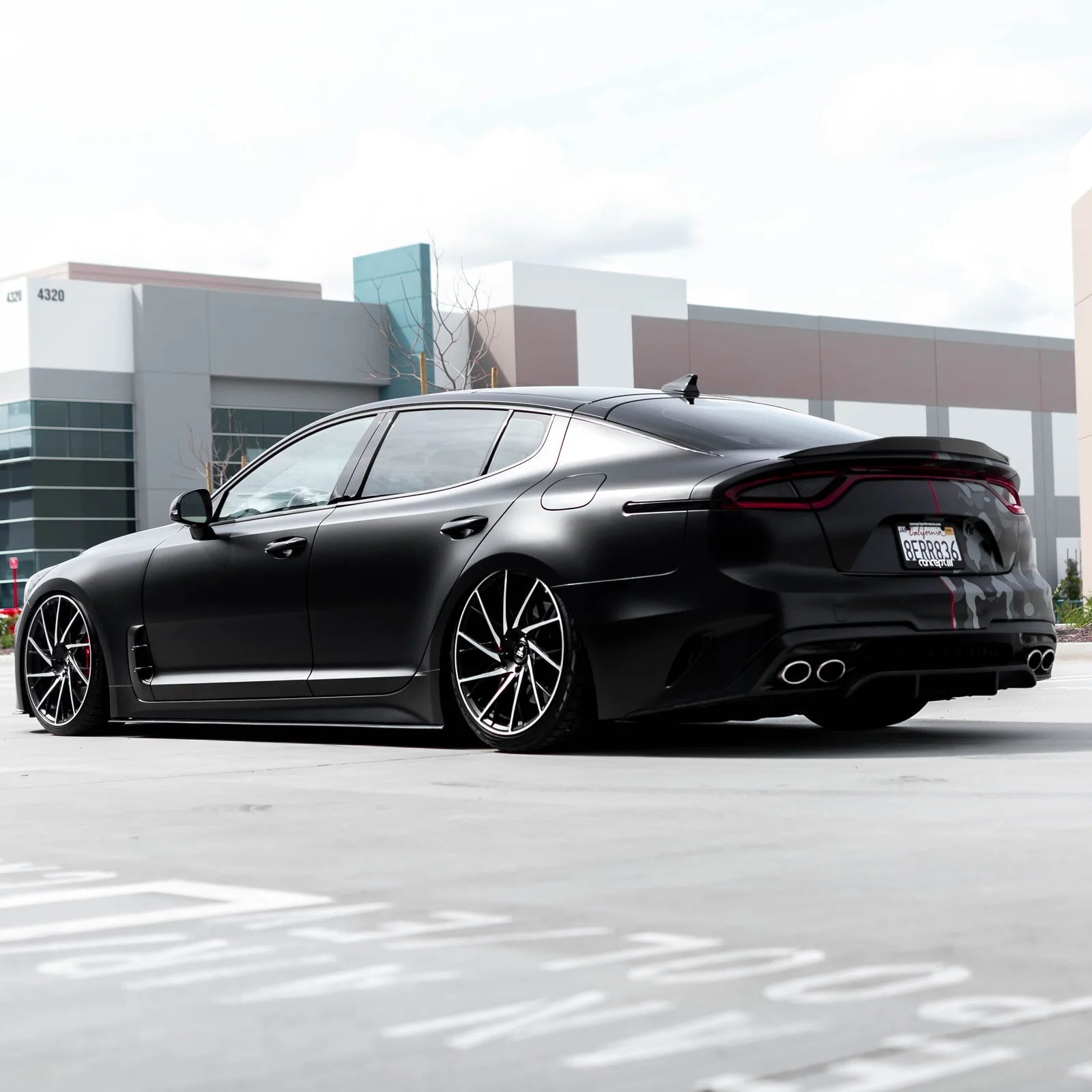 Kia Stinger Carbon Fibre Rear Trunk Lip Spoiler V2 by Adro (2018+) - AUTOID® - Rear Spoilers - Adro