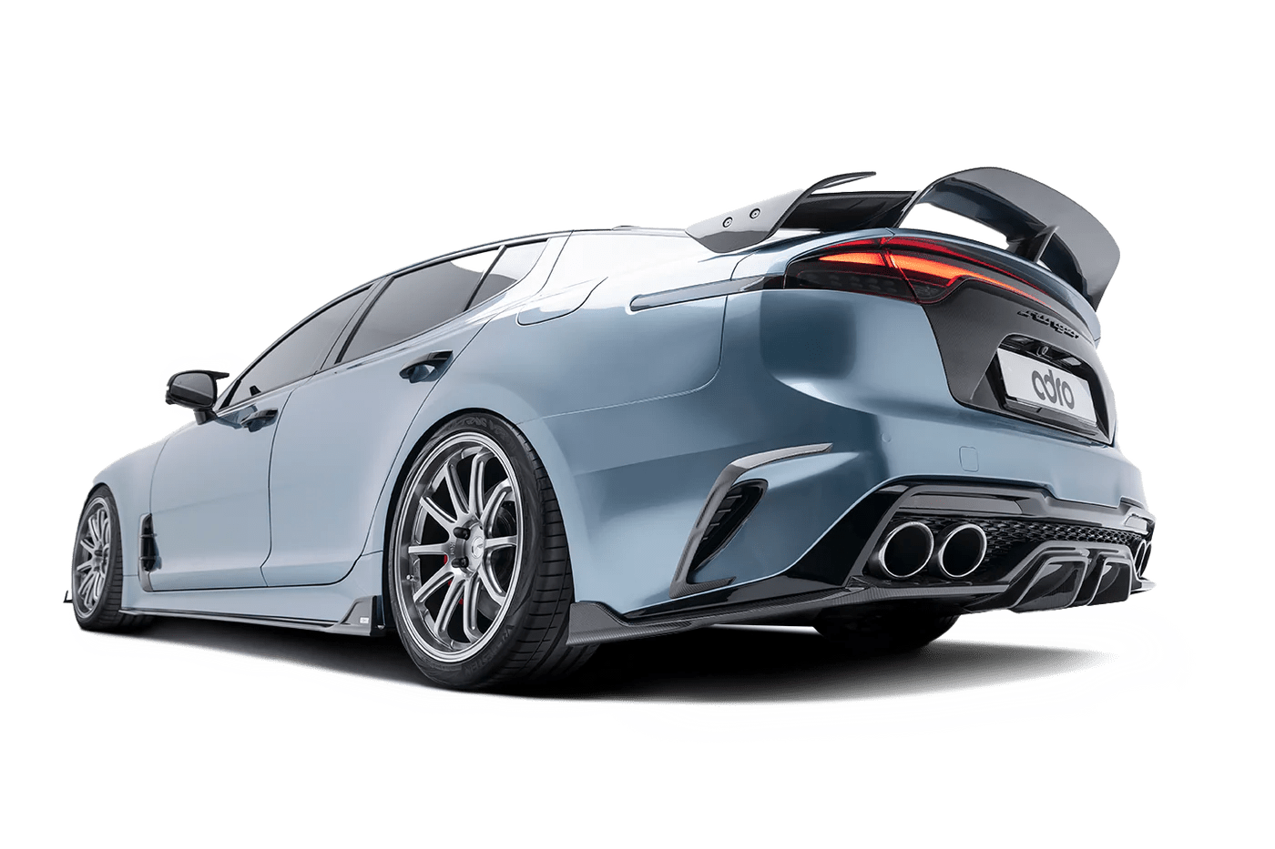 Kia Stinger Carbon Fibre Rear Wing Spoiler V3 by Adro (2018+) - AUTOID - Rear Spoilers - Adro