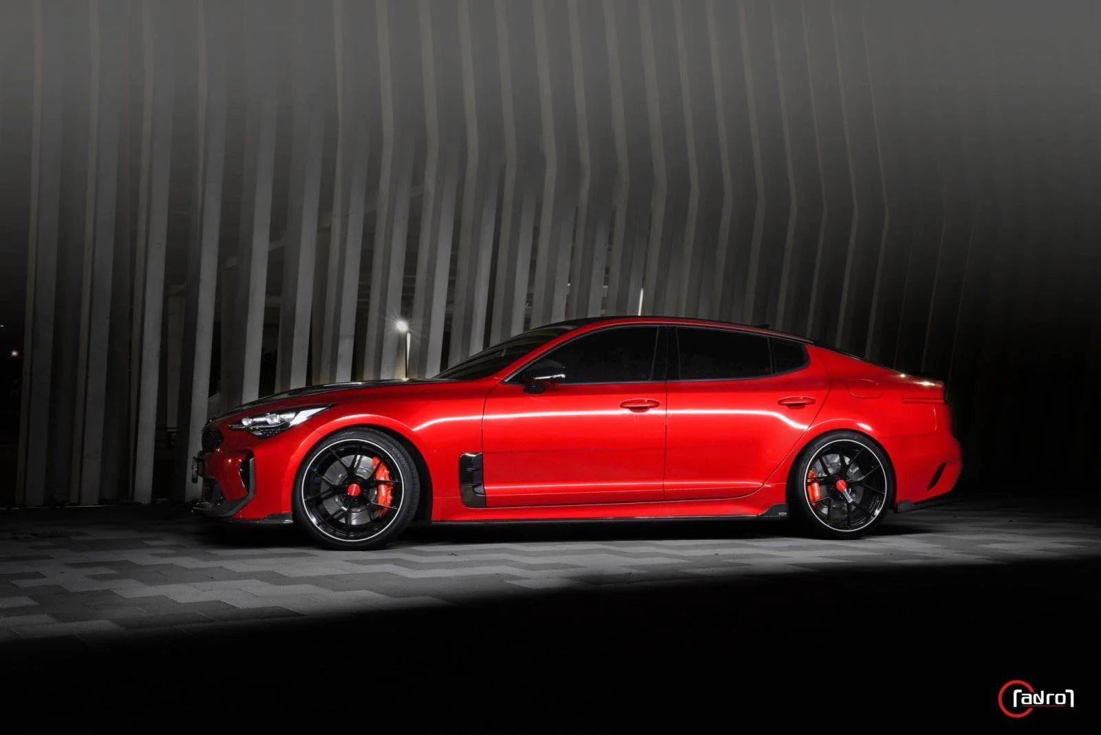 Kia Stinger Carbon Fibre Side Skirts V2 by Adro (2018+) - AUTOID® - Side Skirts & Winglets - Adro