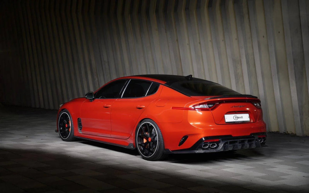 Kia Stinger Carbon Fibre Side Skirts V2 by Adro (2018+) - AUTOID® - Side Skirts & Winglets - Adro