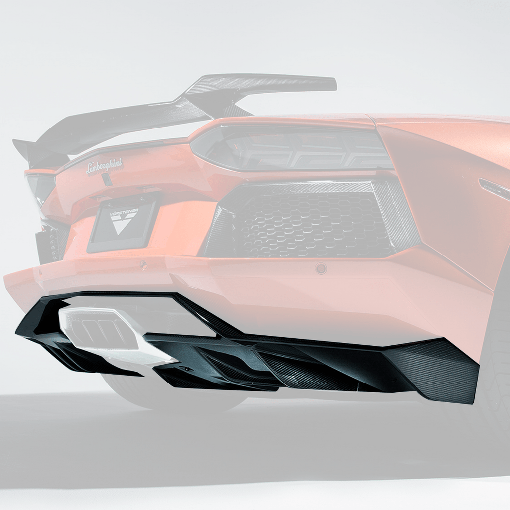 Lamborghini Aventador Zaragoza Edizione Aero Rear Diffuser by Vorsteiner - AUTOID - Rear Diffusers - Vorsteiner