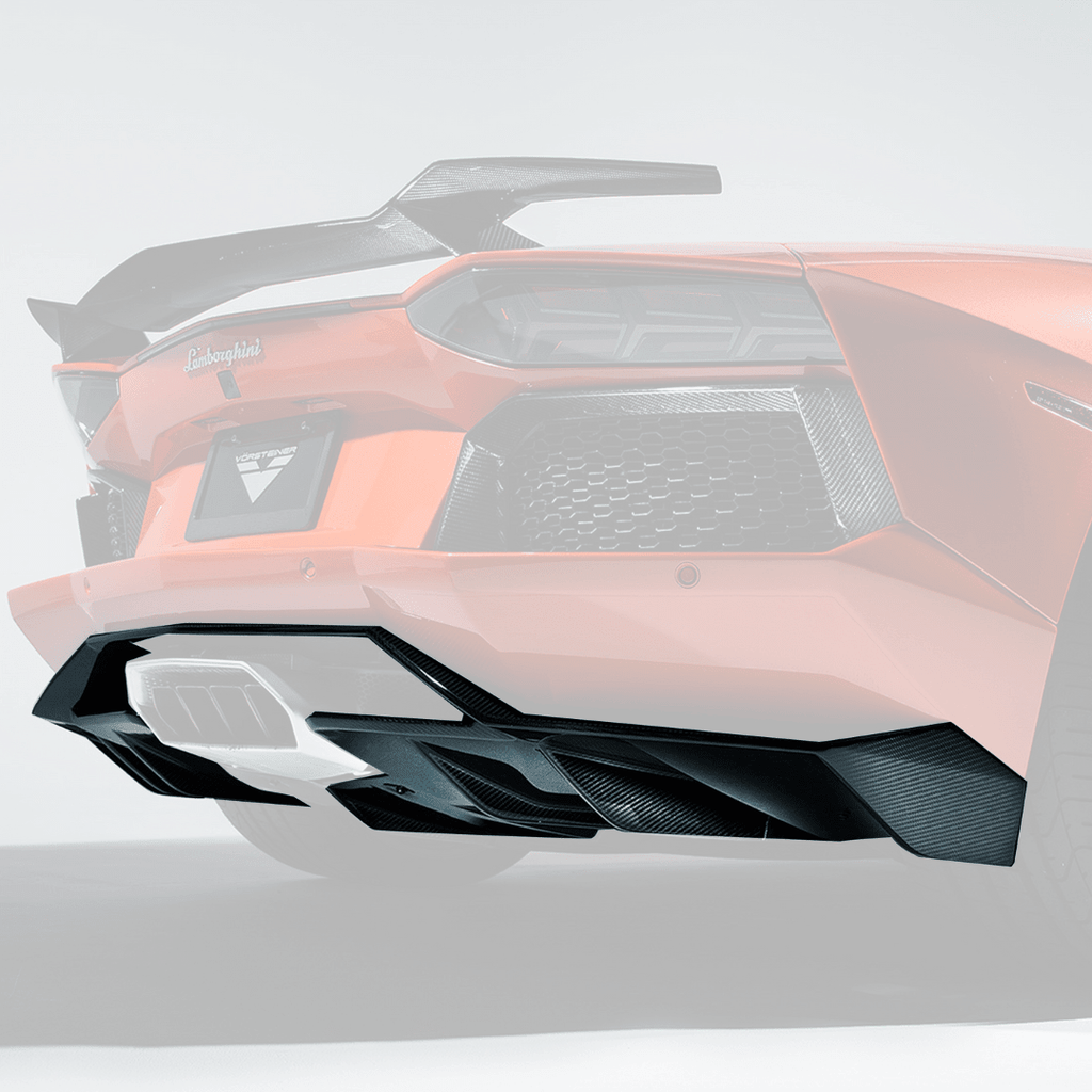 Lamborghini Aventador Zaragoza Edizione Aero Rear Diffuser by Vorsteiner - AUTOID® - Rear Diffusers - Vorsteiner