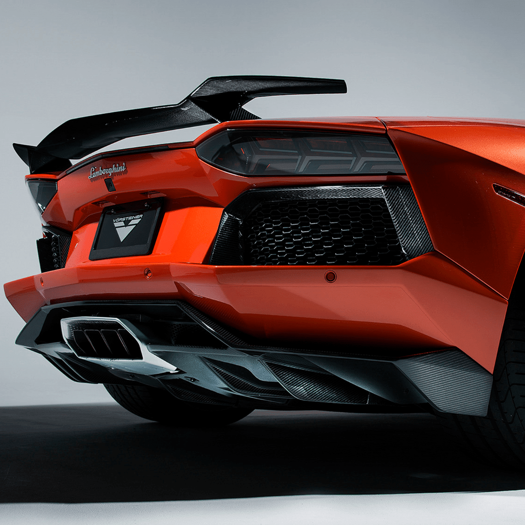 Lamborghini Aventador Zaragoza Edizione Aero Rear Diffuser by Vorsteiner - AUTOID® - Rear Diffusers - Vorsteiner