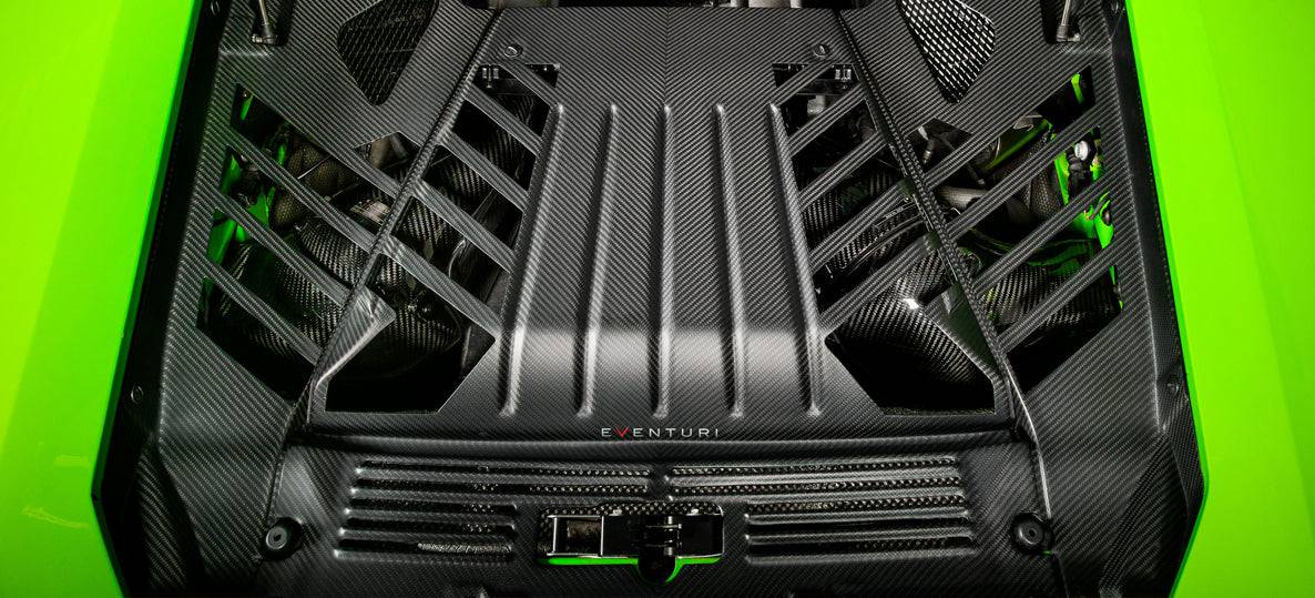 Lamborghini Huracan Eventuri Carbon Fibre Engine Cover (2014+) - AUTOID - Vehicle Dress Up Caps & Covers - Eventuri