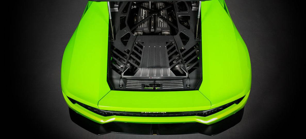 Lamborghini Huracan Eventuri Carbon Fibre Engine Cover (2014+) - AUTOID - Vehicle Dress Up Caps & Covers - Eventuri