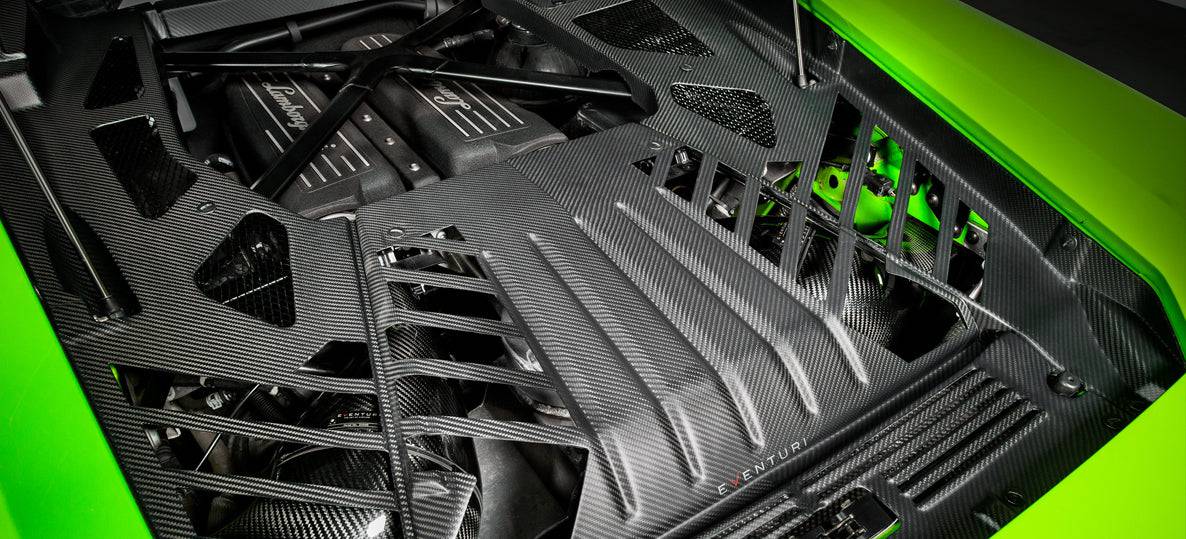 Lamborghini Huracan Eventuri Carbon Fibre Engine Cover (2014+) - AUTOID® - Vehicle Dress Up Caps & Covers - Eventuri