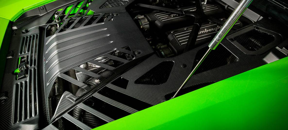 Lamborghini Huracan Eventuri Carbon Fibre Engine Cover (2014+) - AUTOID® - Vehicle Dress Up Caps & Covers - Eventuri