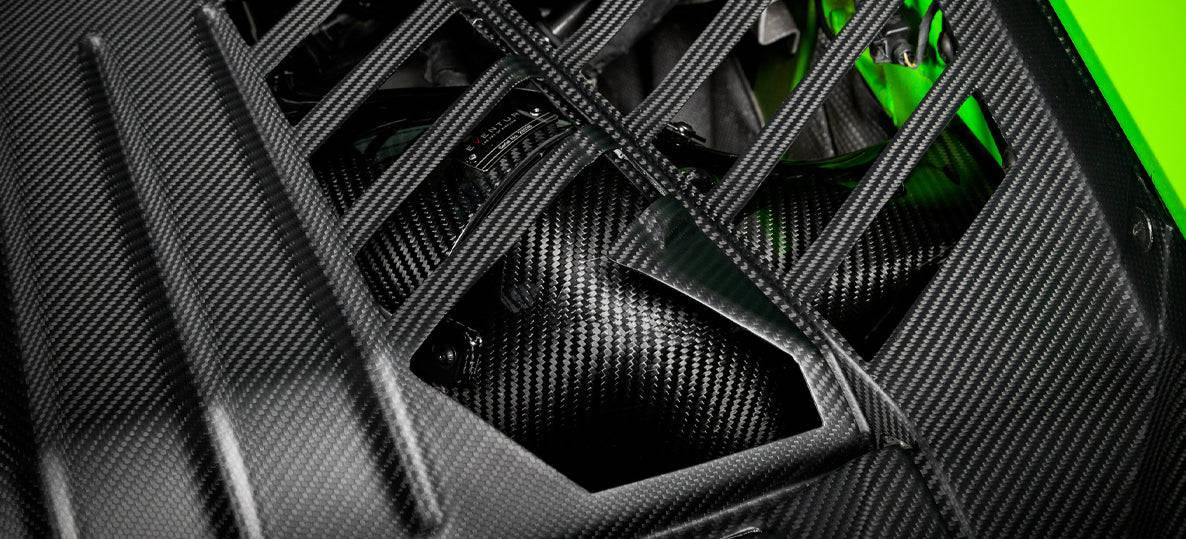 Lamborghini Huracan Eventuri Carbon Fibre Engine Cover (2014+) - AUTOID® - Vehicle Dress Up Caps & Covers - Eventuri