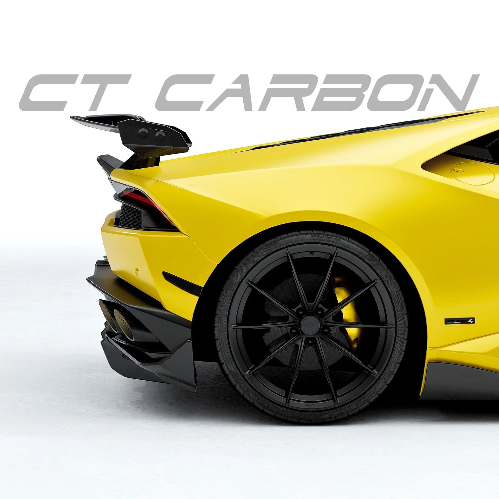 Lamborghini Huracan LP580, LP610 - 4 & Evo Pre - Preg Carbon Fibre Rear Spoiler Wing - AUTOID - Rear Wings - CT Design