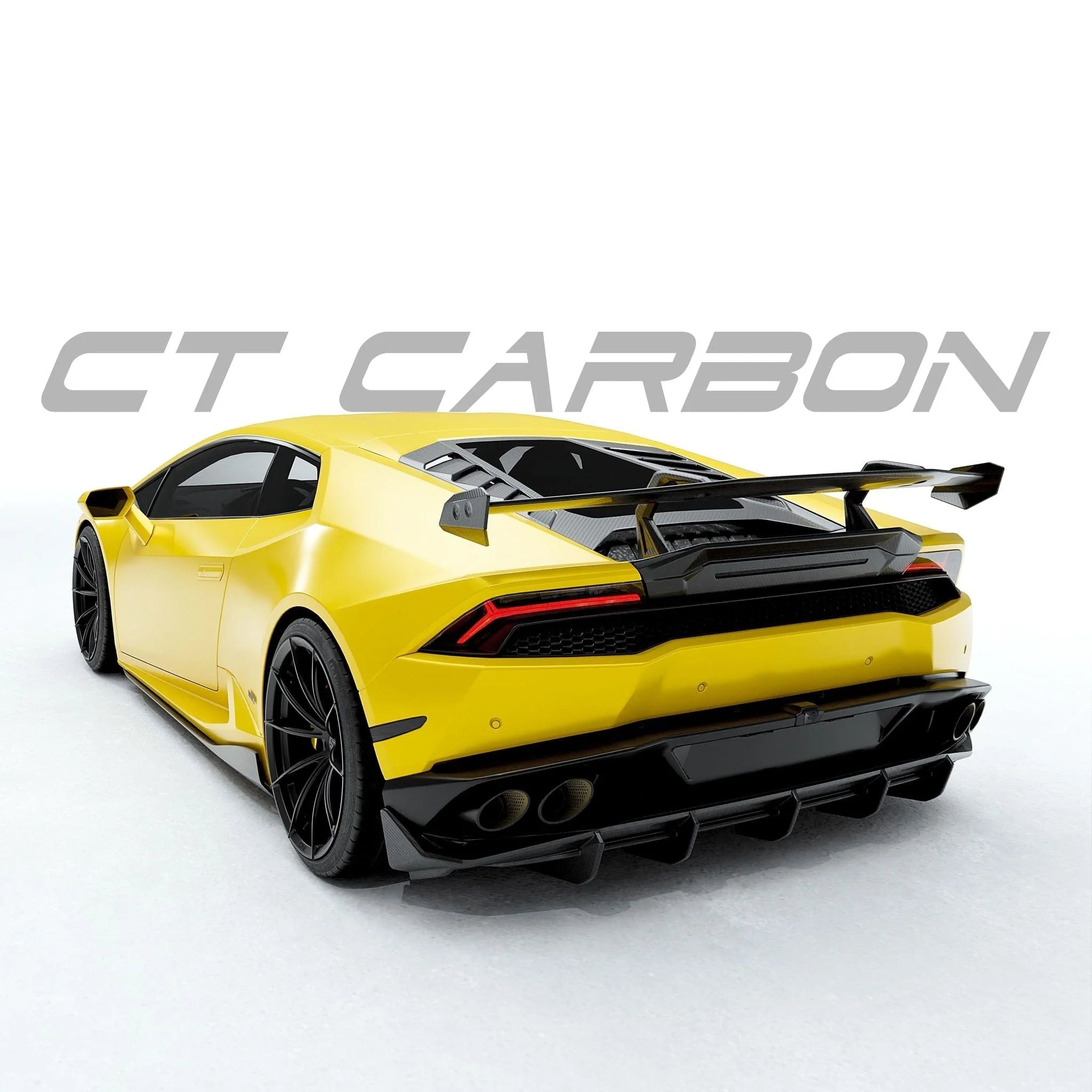 Lamborghini Huracan LP580, LP610 - 4 & Evo Pre - Preg Carbon Fibre Rear Spoiler Wing - AUTOID - Rear Wings - CT Design