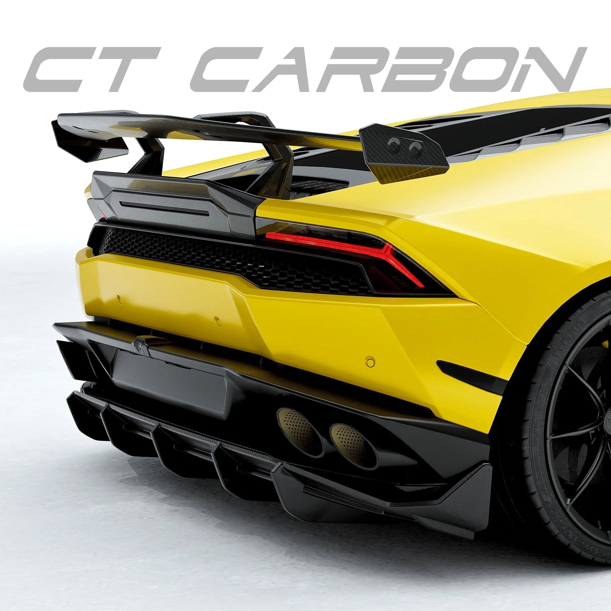 Lamborghini Huracan LP580, LP610 - 4 & Evo Pre - Preg Carbon Fibre Rear Spoiler Wing - AUTOID - Rear Wings - CT Design