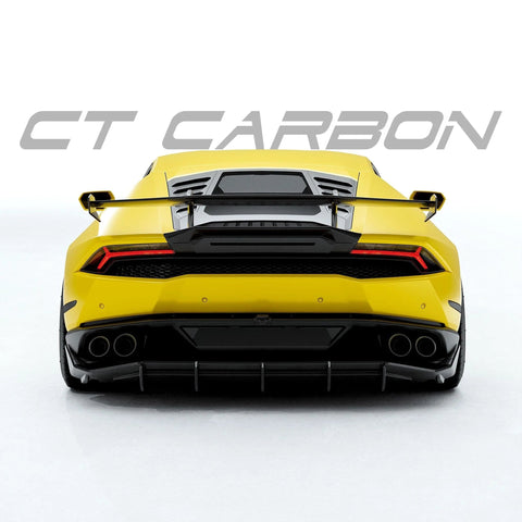 Lamborghini Huracan LP580, LP610-4 & Evo Pre-Preg Carbon Fibre Rear Spoiler Wing - AUTOID® - Rear Wings - CT Design