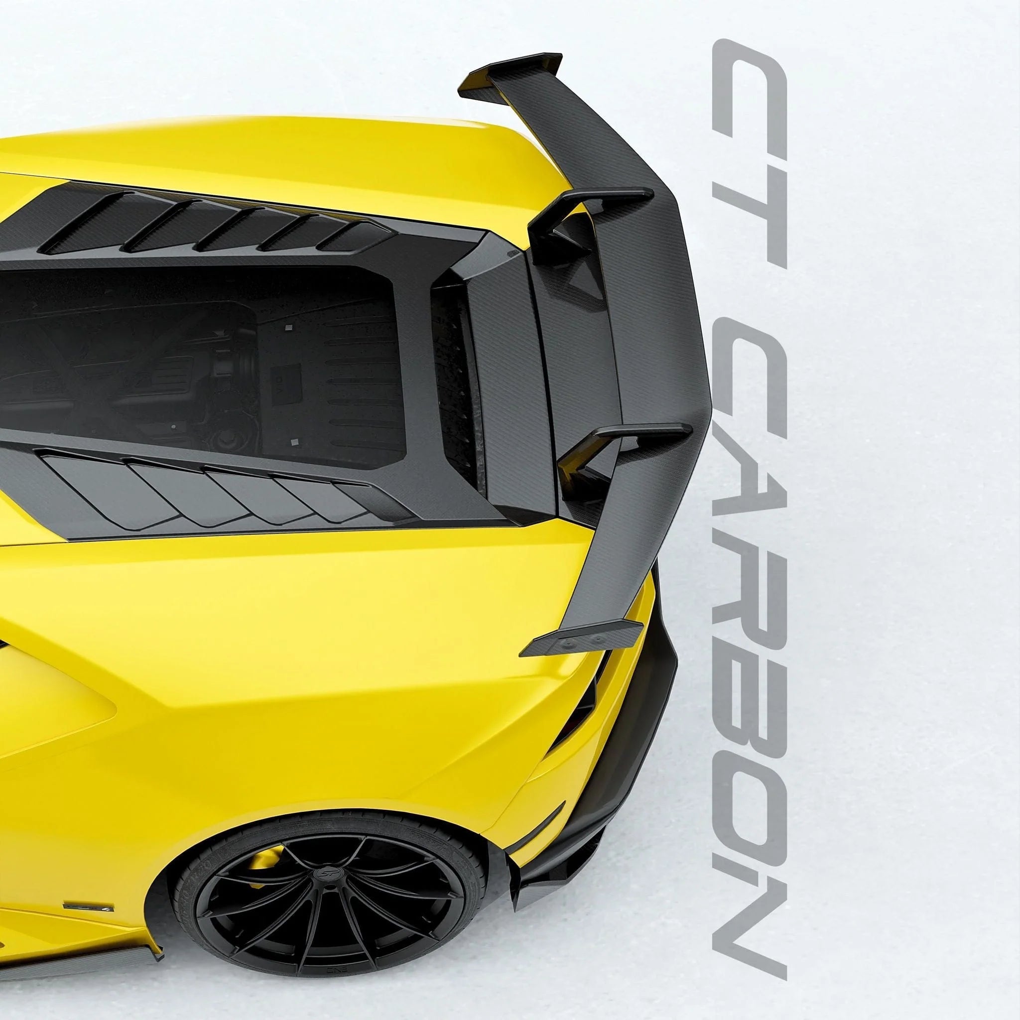 Lamborghini Huracan LP580, LP610-4 & Evo Pre-Preg Carbon Fibre Rear Spoiler Wing - AUTOID® - Rear Wings - CT Design